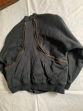 Load image into Gallery viewer, 1980s Issey Miyake Dual Backzip Heavy Cotton Bomber Jacket with Asymmetric Closure - Size XL