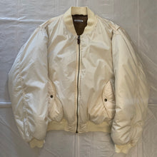 Load image into Gallery viewer, 1990s Armani Oversized White Nylon Bomber Jacket - Size OS