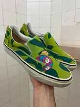 Load image into Gallery viewer, ss2000 Issey Miyake x Takashi Murakami Green Slip-ons - Size 9 US