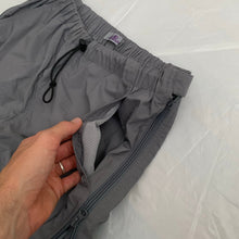 Load image into Gallery viewer, 1990s Lad Musician Gunmetal Full Side Zip Nylon Pants - Size OS
