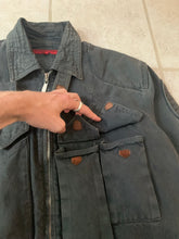 Load image into Gallery viewer, 1980s Katharine Hamnett Washed Blacked Cargo Bomber - Size M
