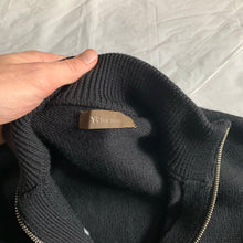 Load image into Gallery viewer, 1990s Yohji Yamamoto Black Godzilla Zipper Sweater - Size M