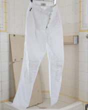 Load image into Gallery viewer, 1990s Armani White Pants with Cargo Pockets on the Shin - Size S