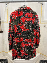 Load image into Gallery viewer, ss2019 Comme des Garcons Homme Plus Red Tulle Embroidered Camouflage Blazer - Size M