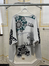Load image into Gallery viewer, 1980s Marithe Francois Girbaud x Maillaparty Oversized Graphic Intarsia Knit Quarter-Zip Sweater - Size L