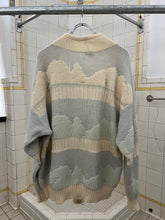 Load image into Gallery viewer, 1980s Marithe Francois Girbaud x Maillaparty Intarsia Cloud Sweater with Cowl Neck - Size XL