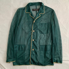 Load image into Gallery viewer, 1995 CDGH+ Teal Mesh Polyester Pajama Jacket - Size M
