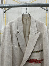 Load image into Gallery viewer, ss1992 Yohji Yamamoto Woven Silk Patched Double Breasted Blazer - Size XL