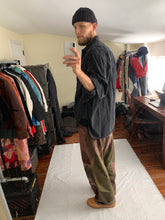Load image into Gallery viewer, 1980s Katharine Hamnett Black Soft Cotton Oversized Military Shirt - Size XL