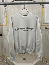 Load image into Gallery viewer, 1990s Katharine Hamnett Logo Sweatshirt with Articulated Ribbed Cuffs and Collar - Size M