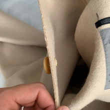 Load image into Gallery viewer, aw1995 Yohji Yamamoto Beige Raw Cut Wool Overcoat - Size OS