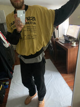 Load image into Gallery viewer, aw1987 Issey Miyake Earth Tone Nylon Circle Pattern Staff Crewneck - Size OS