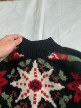Load image into Gallery viewer, 1990s Katharine Hamnett Graphic Intarsia Turtleneck Sweater - Size XL