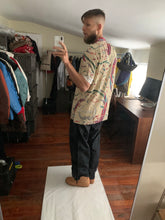 Load image into Gallery viewer, 1990s Armani Beige Graphic Rayon Shirt - Size L