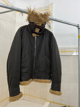 Load image into Gallery viewer, aw1994 Issey Miyake Faux Mouton Cropped High Neck Flight Jacket - Size L