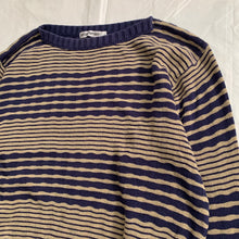 Load image into Gallery viewer, 1990s Armani Wavy Navy Cotton Jumper - Size XL