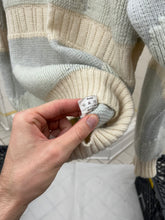 Load image into Gallery viewer, 1980s Marithe Francois Girbaud x Maillaparty Intarsia Cloud Sweater with Cowl Neck - Size XL