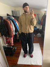 Load image into Gallery viewer, 1990s Armani Faded Yellow Paneled Hooded Work Jacket  - Size XL