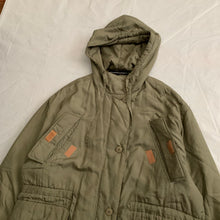Load image into Gallery viewer, 1990s Katharine Hamnett Khaki Silk Military Parka - Size XL