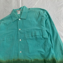 Load image into Gallery viewer, 2000s Issey Miyake Bleached Teal Shirt - Size XL