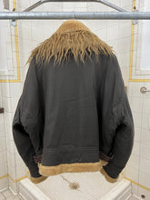 Load image into Gallery viewer, aw1994 Issey Miyake Faux Mouton Cropped High Neck Flight Jacket - Size L