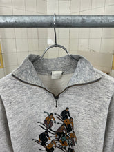 Load image into Gallery viewer, 1980s Armani Quarter Zip Sweater with Skiing Graphic - Size M