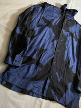Load image into Gallery viewer, aw1991 Issey Miyake Brush Graphic High Neck Shirt - Size L