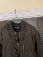 Load image into Gallery viewer, aw1992 Issey Miyake Forest Green Articulated Paneled Cropped Nylon Bomber - Size L