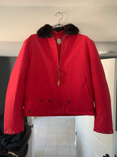 Load image into Gallery viewer, 2000s Vintage Jipijapa Red Nylon Backzip Jacket with Removable Fur Collar - Size M