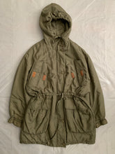 Load image into Gallery viewer, 1990s Katharine Hamnett Khaki Silk Military Parka - Size XL