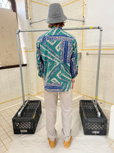 Load image into Gallery viewer, 1980s Marithe Francois Girbaud x Closed Graphic Pattern Shirt with Pleated Pocket Detailing - Size M