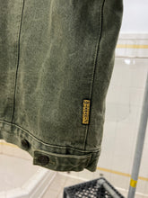 Load image into Gallery viewer, 1990s Armani Jeans Faded Green Trucker Jacket - Size L
