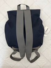 Load image into Gallery viewer, Late 1990s Mandarina Duck Navy 'Basis' Zaino Circular Backpack - Size OS