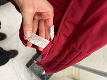 Load image into Gallery viewer, 1990s Armani Heavy Red Cotton Cropped Bomber with Black Contrast Trim Detailing - Size XL