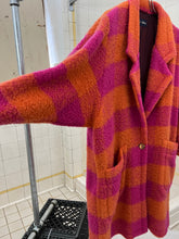 Load image into Gallery viewer, 1980s Armani Plaid Boiled Wool Overcoat - Size M