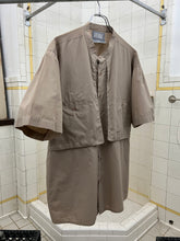 Load image into Gallery viewer, 1980s Marithe Francois Girbaud Light Brown Collarless Chest Pocket Workshirt - Size L