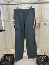 Load image into Gallery viewer, 2000s Mandarina Duck Faded Aqua Green Double Stacked Side Seam Pocket Trousers - Size M