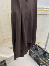 Load image into Gallery viewer, 2000s Mandarina Duck Brown Skirt with Center Pleat and Side Snap Detailing - Size M