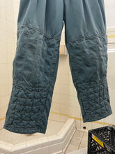 Load image into Gallery viewer, 1980s Marithe Francois Girbaud x Closed Faded Teal Belted Trouser with Quilted Knee - Size S
