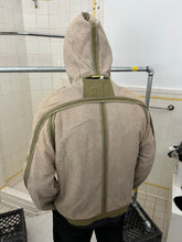 Load image into Gallery viewer, 2000s Mandarina Duck Reversible Linen/Towel Hoodie with Neck Cutout- Size M