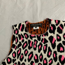 Load image into Gallery viewer, ss2018 CDGH+ Psychedelic Leopard Print Knitted Vest - Size M