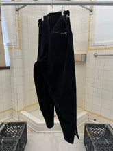 Load image into Gallery viewer, 1980s Katharine Hamnett Black Corduroy Baggy Trousers with Waist Synch and Tapered Cuff - Size XL