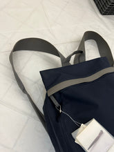 Load image into Gallery viewer, Late 1990s Mandarina Duck Navy 'Basis' Zaino Circular Backpack - Size OS