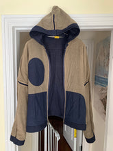 Load image into Gallery viewer, 2000s Mandarina Duck Panelled Cotton Zip Hoodie - Size L