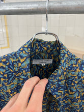 Load image into Gallery viewer, 1980s Katharine Hamnett Oversized Blue Graphic Cargo Pocket Shirt - Size OS