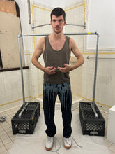 Load image into Gallery viewer, 1990s Dexter Wong Paint Drip Print Pinstripe Trousers - Size L