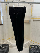 Load image into Gallery viewer, 1980s Katharine Hamnett Black Corduroy Baggy Trousers with Waist Synch and Tapered Cuff - Size XL