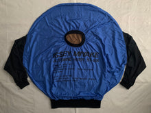 Load image into Gallery viewer, aw1987 Issey Miyake Blue Nylon Circle Pattern Staff Crewneck - Size OS