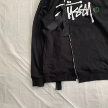 Load image into Gallery viewer, 2015 Kiko Kostadinov x Stussy Split Reconstructed Black Hoodie - Size XL