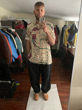 Load image into Gallery viewer, 1990s Armani Beige Graphic Rayon Shirt - Size L